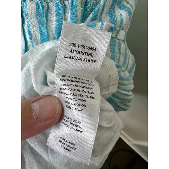 Rails Size XL Augustine Blue Laguna Stripe Mini Dress New With Tags - Picture 10 of 16